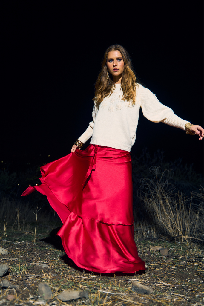 FALDA MAXI STRONG WRAP RED