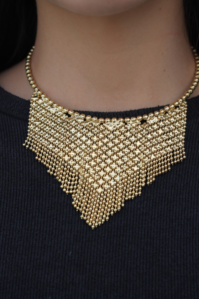 COLLAR SAGE PEARL GOLD