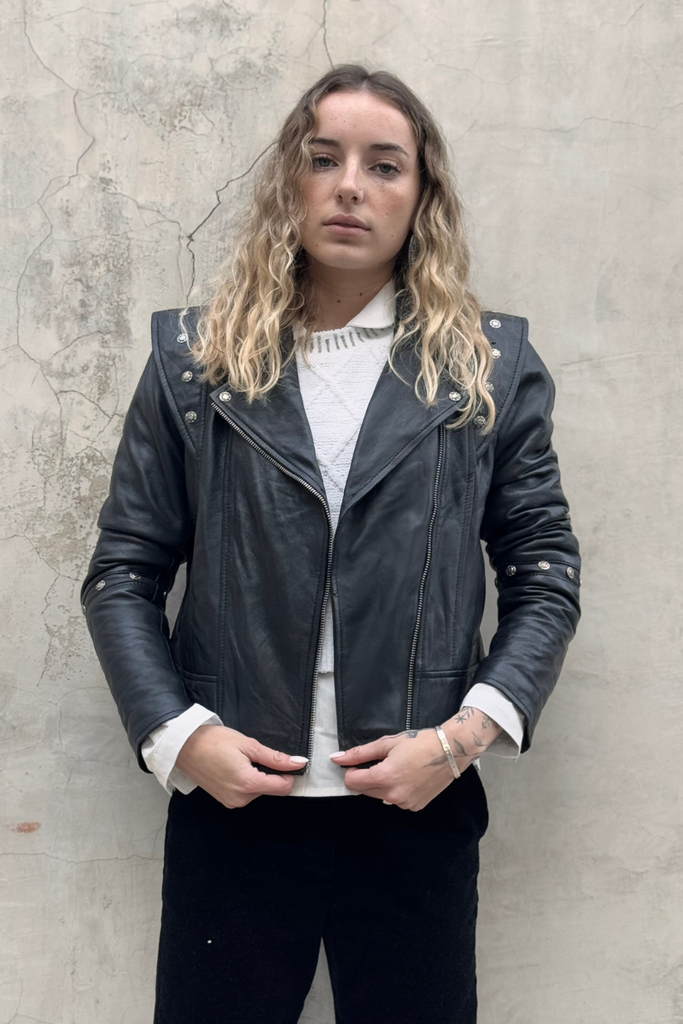 CHAQUETA LEATHER SPACE BLACK
