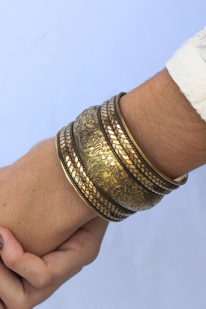 BRAZALETE BOLD STRIPE GOLD