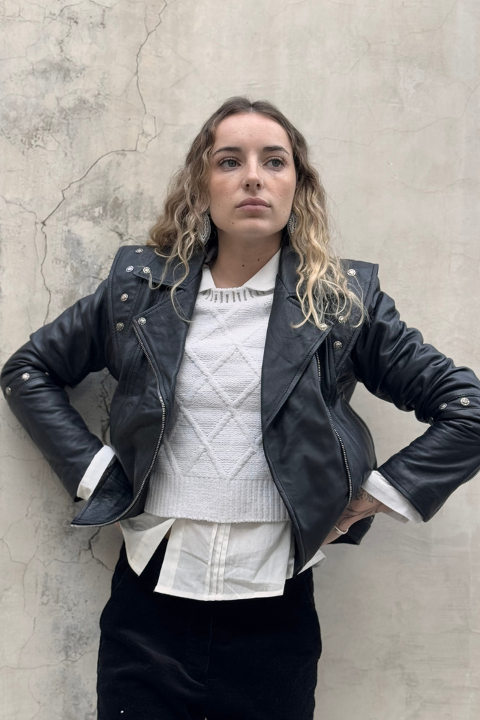 CHAQUETA LEATHER SPACE BLACK