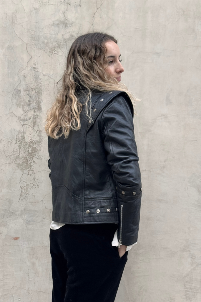 CHAQUETA LEATHER SPACE BLACK