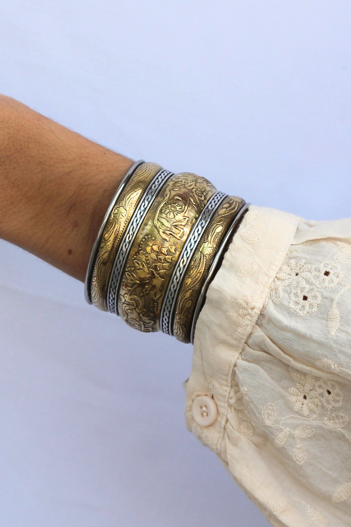 BRAZALETE LUX TWIST GOLD/SILVER