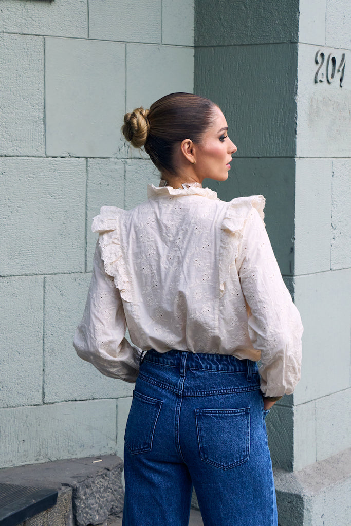 BLUSA STATIC CREAM