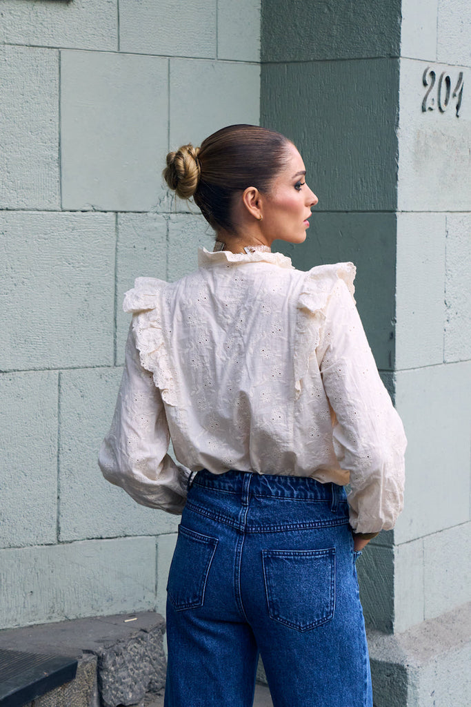 BLUSA STATIC CREAM