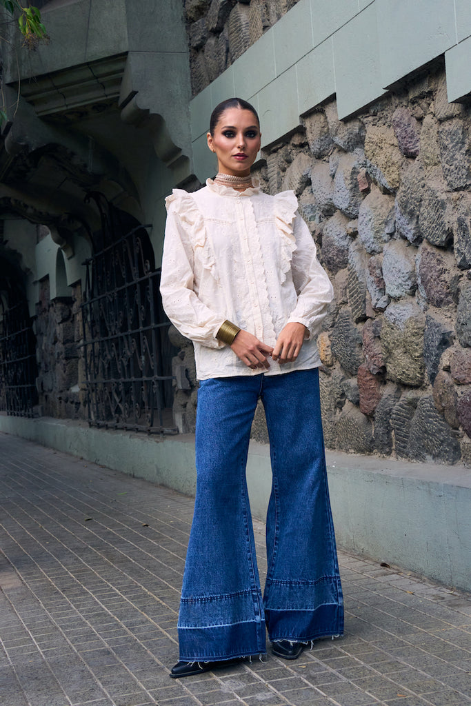 BLUSA STATIC CREAM