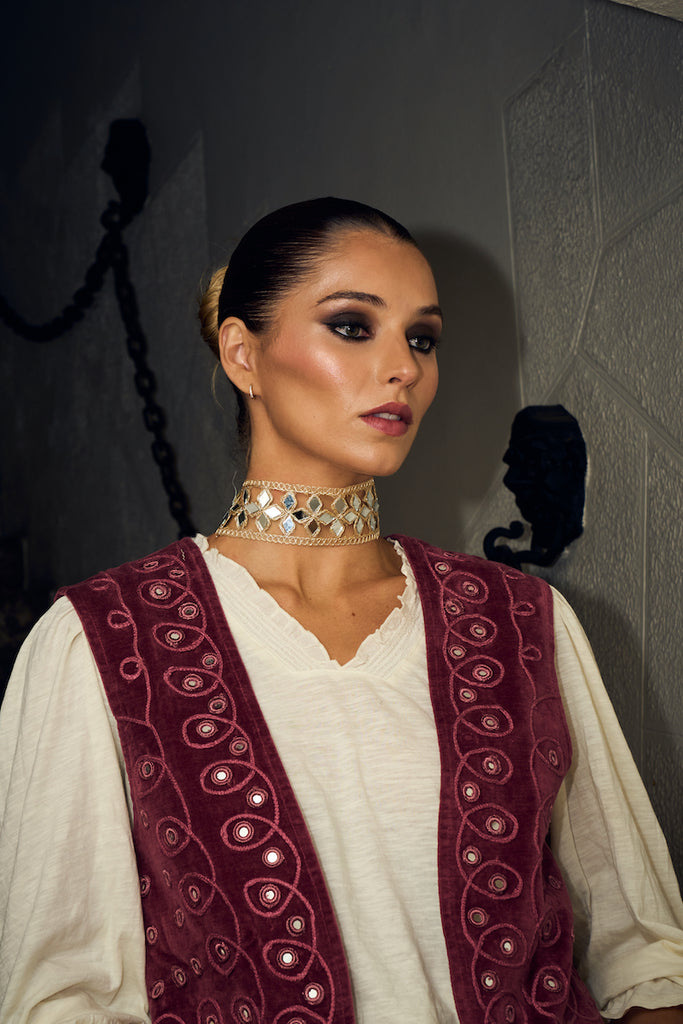 CHAQUETA VEST SUNDAR BURGUNDY