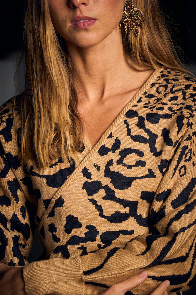 VESTIDO MINI NOVA ANIMAL PRINT