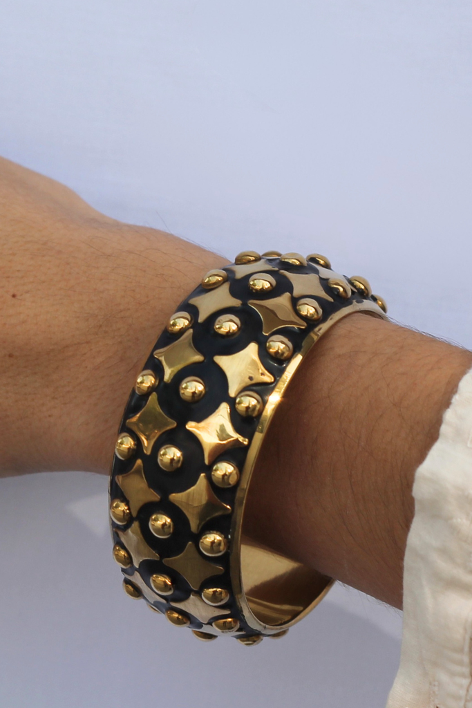 BRAZALETE STONE TWIST GOLD