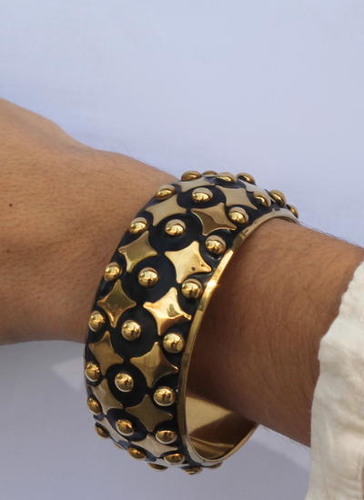 BRAZALETE STONE TWIST GOLD