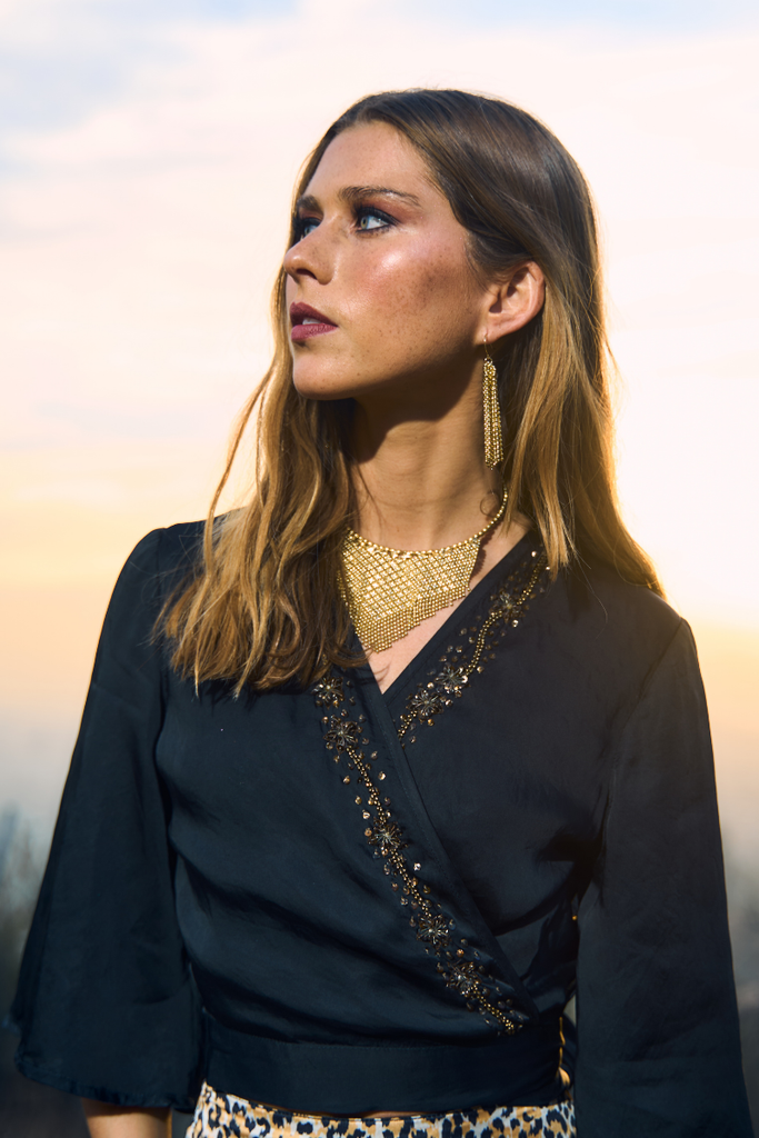 COLLAR SAGE PEARL GOLD