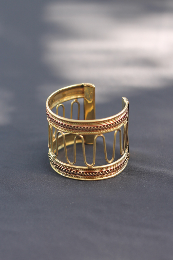 BRAZALETE COPPER MESH GOLD