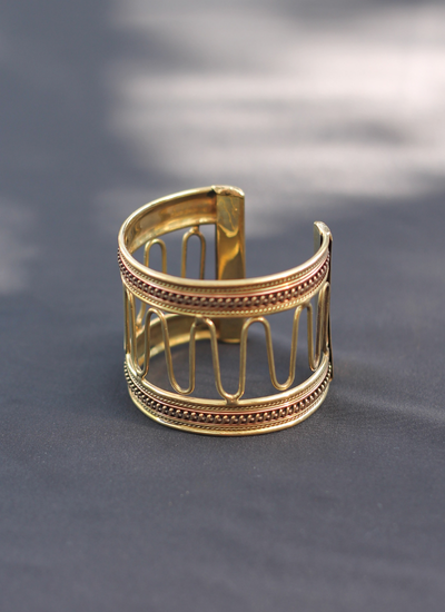 BRAZALETE COPPER MESH GOLD