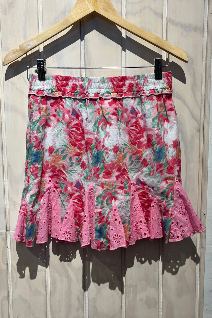 FALDA MINI ROSADA TALLA S