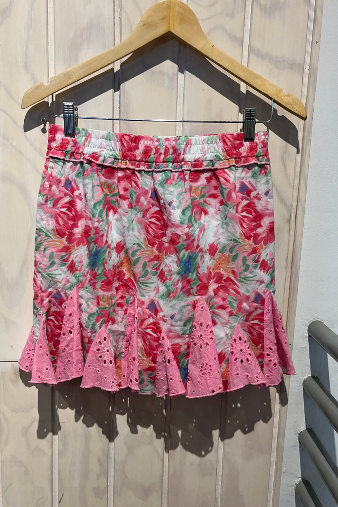 FALDA MINI ROSADA TALLA S