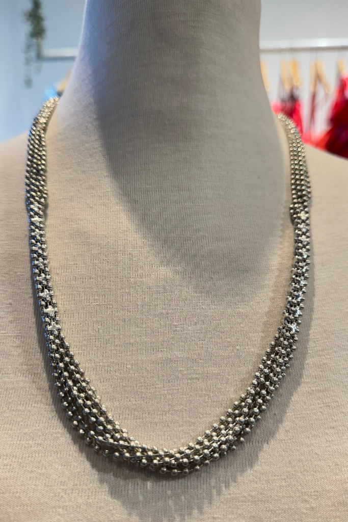 COLLAR ONYX SILVER