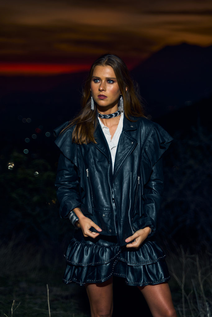 CHAQUETA FREEDOM LEATHER BLACK