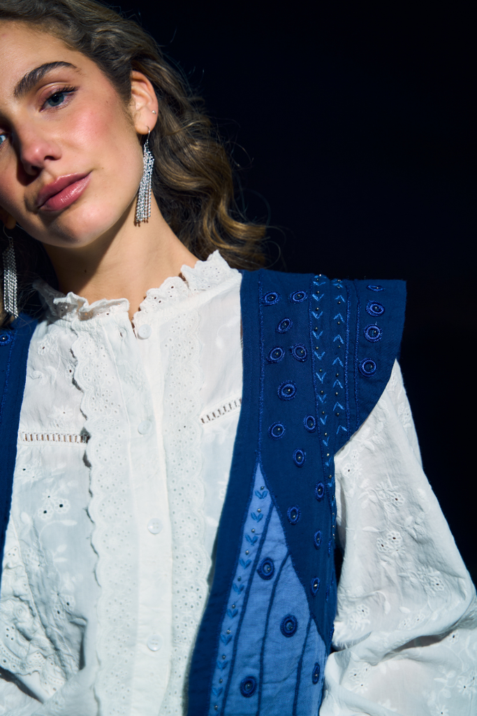 CHAQUETA VEST BREEZE BLUE