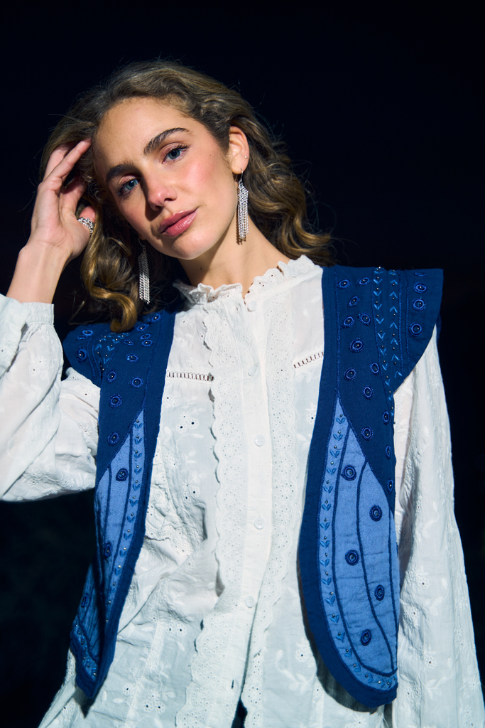 CHAQUETA VEST BREEZE BLUE