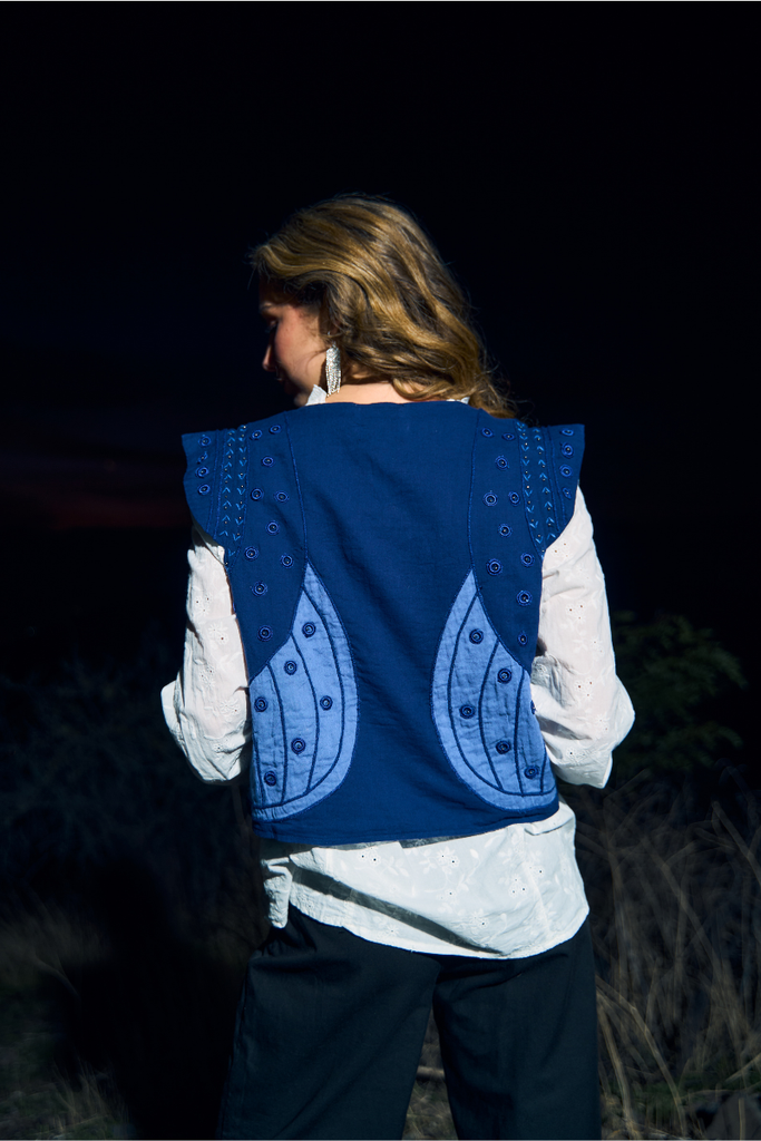 CHAQUETA VEST BREEZE BLUE