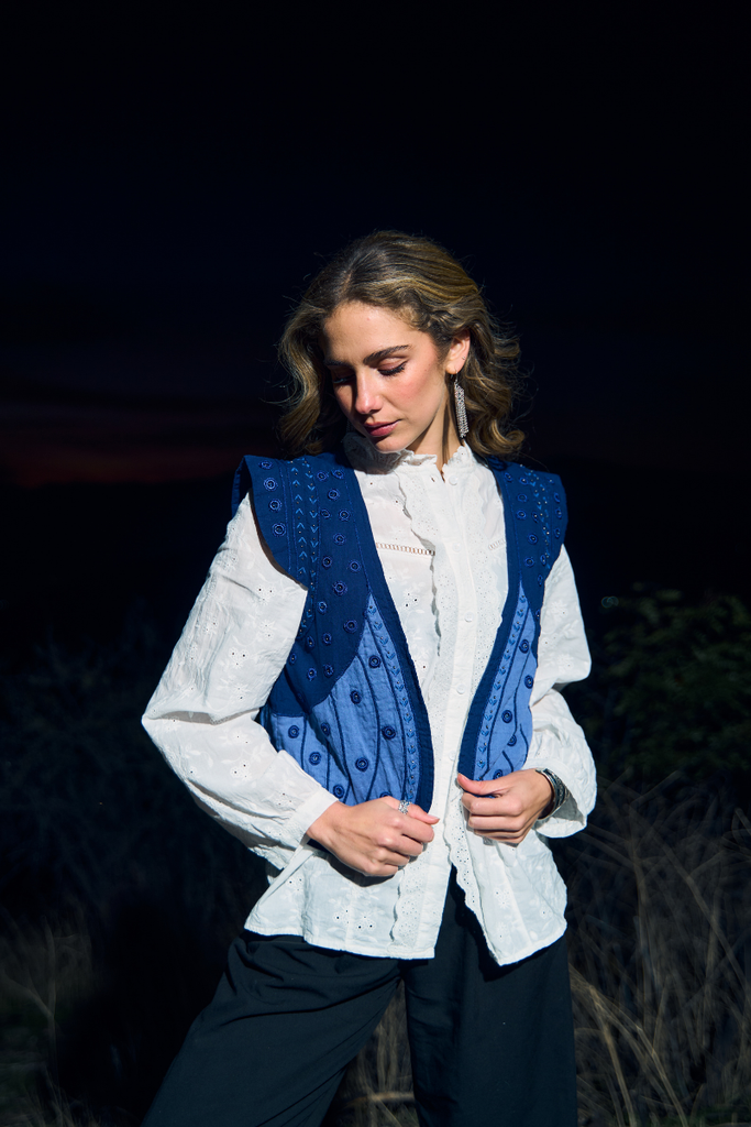 CHAQUETA VEST BREEZE BLUE