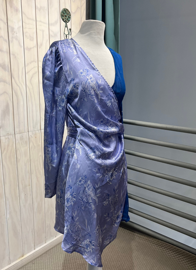 VESTIDO MINI MANGA LARGA MORADO TALLA XS/S
