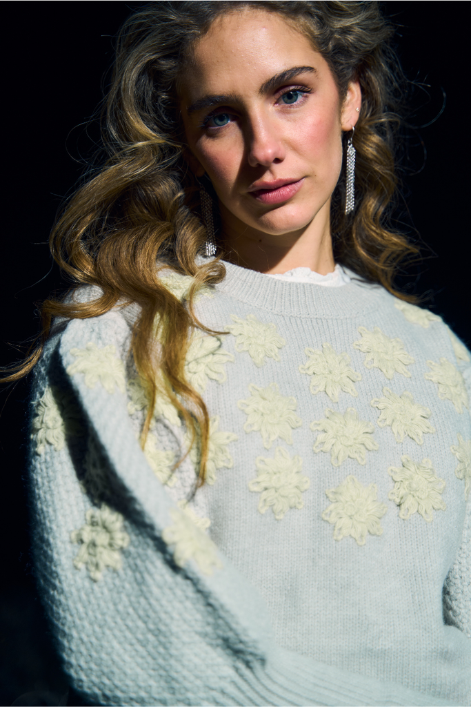 SWEATER WINTER FLOWER PISTA