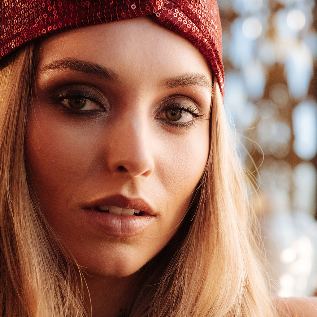 Cintillo Turbante Chic Carmín Glow