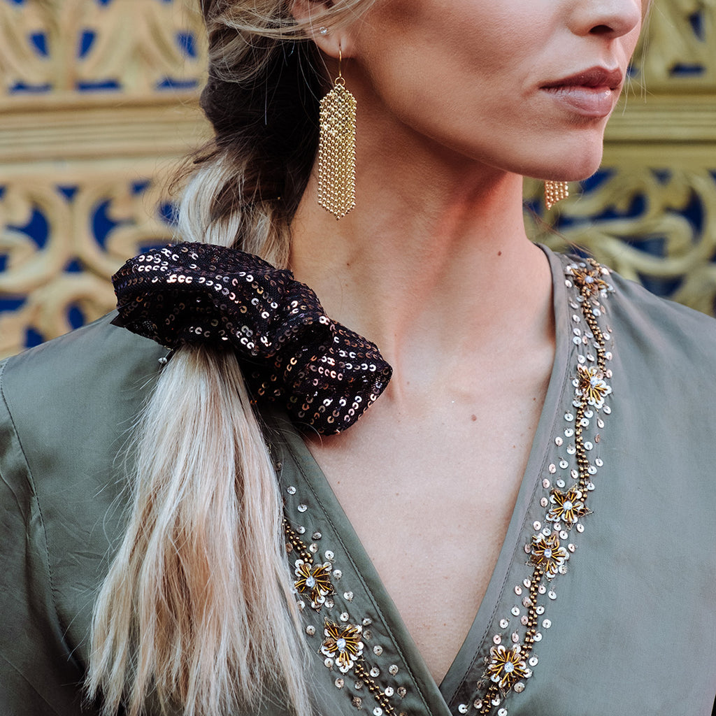 Scrunchie Chic Negro Glow