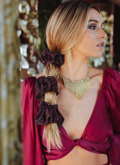 Scrunchie Chic Palo Rosa Glow