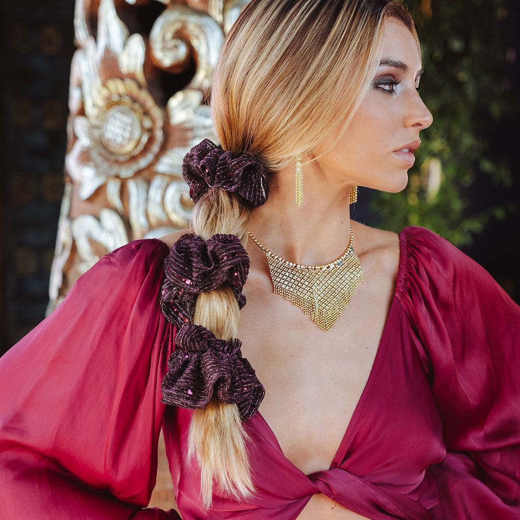 Scrunchie Chic Palo Rosa Glow