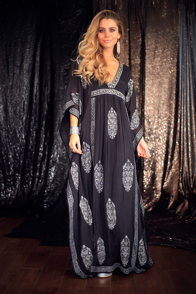 VESTIDO MAXI LINA BLACK