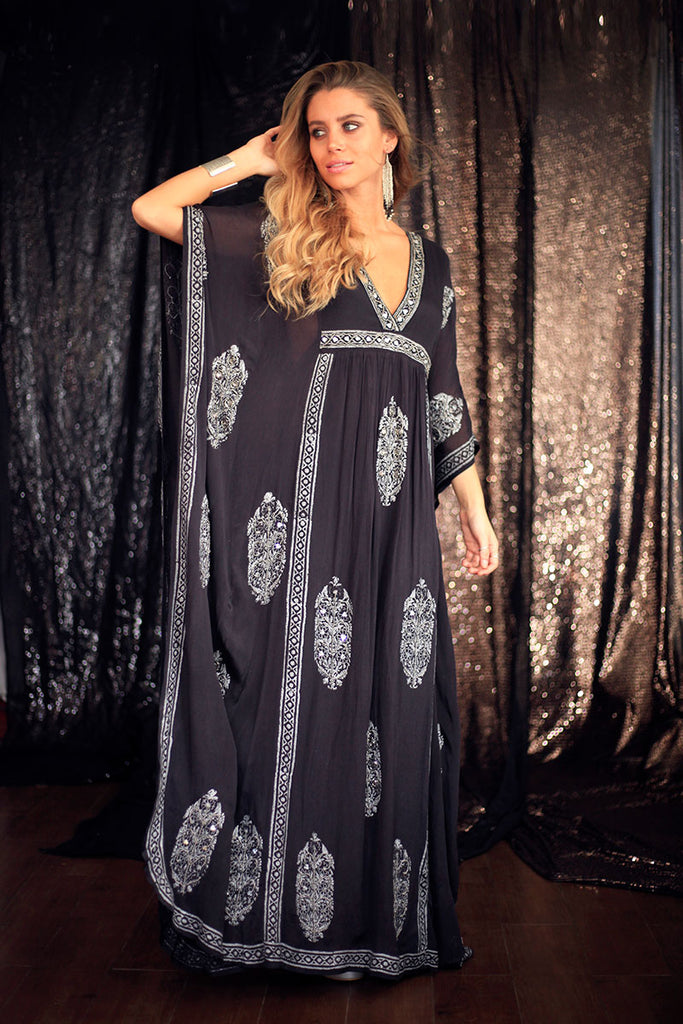 VESTIDO MAXI LINA BLACK